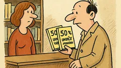 Vtip: V knihkupectví vidím knihu „Jak ukončit problémy“