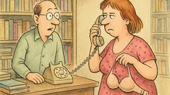 Vtip: V knihkupectví zazvoní telefon…