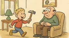 Vtip: „Pepíčku, kam jdeš s tím kladivem?“