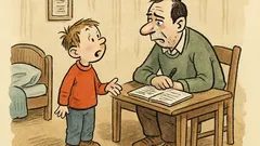 Anekdota: Pepíček říká otci o úkolech