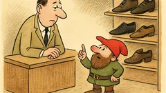 Vtip: Trpaslík přijde do obchodu s botami