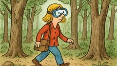 Vtip: Blondýny jdou do lesa s brýlemi...