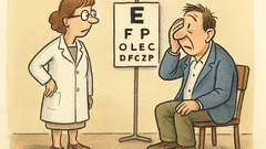 Vtip: Pan Novák přijde k očnímu lékaři...