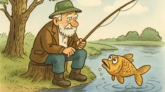 Vtip: Chytí rybář zlatou rybku a říká…