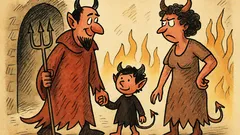 Vtip: Lucifer se vrací do pekla za manželkou