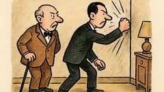 Vtip: „Jean! Ano, pane? Bouchněte do zdi…“