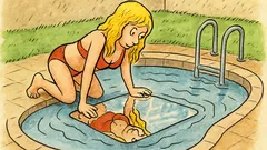 Vtip: Jak utopíš blondýnku v bazénu?