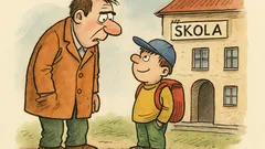 Vtip: Otec se ptá syna, jak vysoká je...