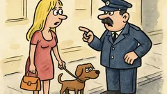 Vtip: Jde blondýnka se psem ulicí...