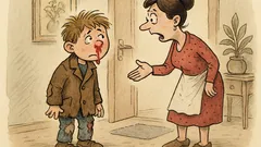 Vtip: Pepíček přijde domů celý roztrhaný