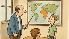 Vtip: Kde leží Afrika? Na mapě.