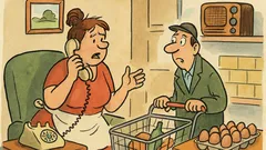 Vtip: Posluchačka volá do rádia, „Haló…“