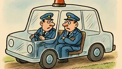 Vtip: Víte, proč policisté jezdí ve skle?