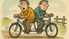 Vtip: Dva blázni jedou na dvoukole...