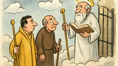 Vtip: Dva muži dorazí ke svatému Petrovi