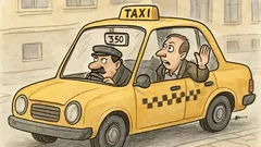 Vtip: Taxikář říká, bude to tři padesát