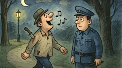 Vtip: Půlnoc. Přes park jde chlápek...