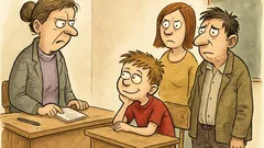 Vtip: Poznámka v žákovské knížce – co jste měli k obědu?