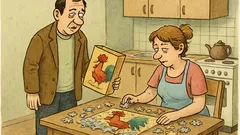 Vtip: Chlap sedí na gauči, z kuchyně…