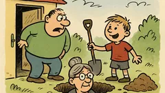 Vtip: Při hře na schovávanou, tati...