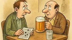 Vtip: Kamarád se ptá Jiřího – křížovka a pivo