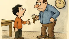 Vtip: Syn říká otci, tati, půjčíš mi hodinky?