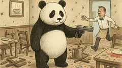 Vtip: Panda vejde do restaurace a střílí