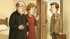 Vtip: Farář s manželkou hledají komorníka