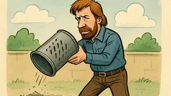 Vtip: Chuck Norris umí vysypat i prázdný koš