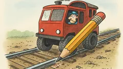 Vtip: Víte, proč vlak nemůže mít gumová kola?