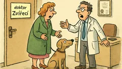 Vtip: Přijde paní se psem k doktorovi…