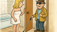 Vtip: Jede blondýna autem a vidí dřevorubce