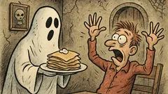 Vtip: Jednou mi v strašidelném domě naservírovali palačinky