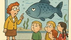 Vtip: Třída je na exkurzi v akváriu…