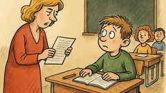 Vtip: Paní učitelka vybírá úkoly u Pepíčka