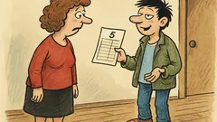 Vtip: „Tak co, Michale, jak dopadlo vysvědčení?“