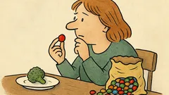 Vtip: Když jím zdravě, dám si bonbon…