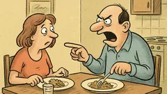 Vtip: Miláčku, jak ti chutnal dnešní oběd?