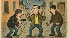 Vtip: Jde v noci muž po ulici...