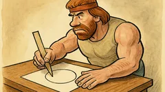 Vtip: Chuck Norris narýsuje kružnici pravítkem