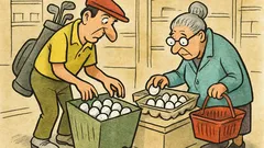 Vtip: Golfové míčky jsou jako vajíčka...