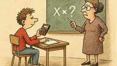 Vtip: Učitel se ptá – matematika? Mám kalkulačku…