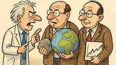 Vtip: Fyzik, geolog a statistik se hádají...