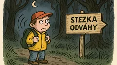 Vtip: Pepíček je na stezce odvahy...