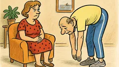 Vtip: Jak stárnu, moje žena a hamstringy