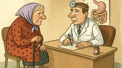 Vtip: Přijde stará paní k doktorovi...