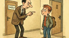 Vtip: Rozhovor učitele a žáka ve třídě