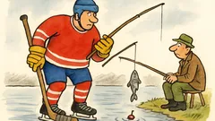 Anekdota: Ten hokejista je určitě rybář