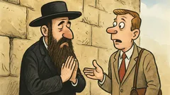 Vtip: Dívá se Američan na Žida u zdi