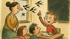 Vtip: Paní učitelka se ptá dětí o vlaštovkách